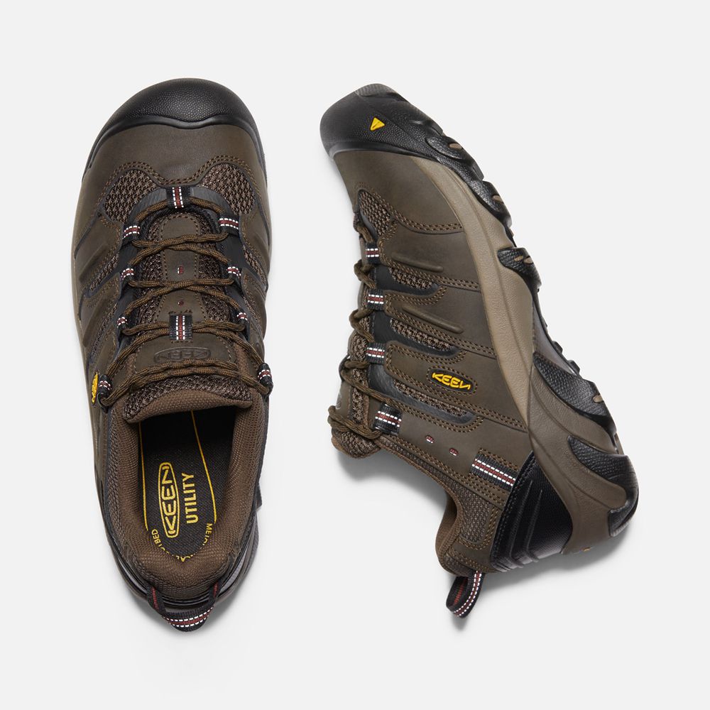 Chaussures de Travail Keen Homme Marron | Lansing Basse (Steel Toe) | YZTKA-2139